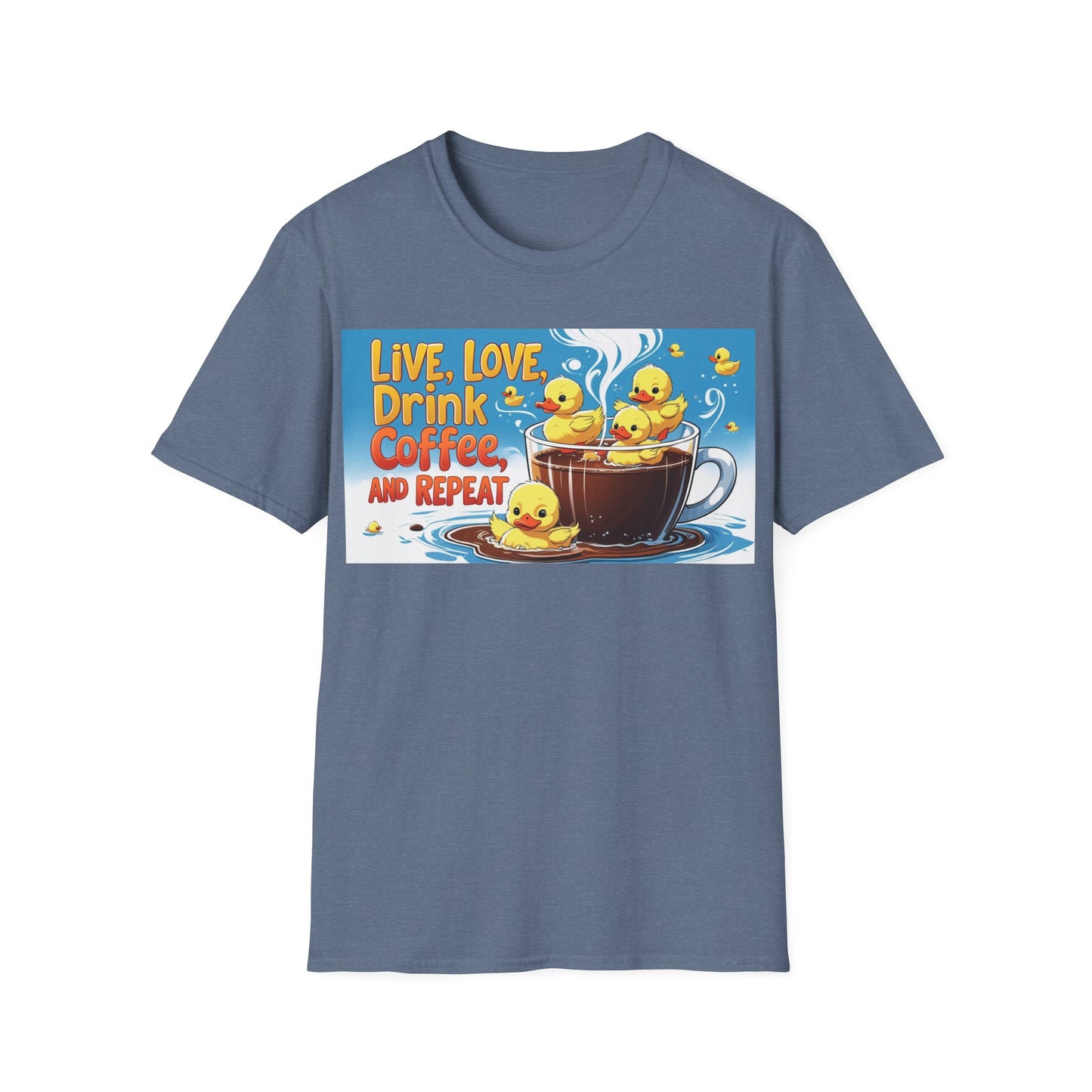 Cute Coffee Lover T-Shirt, Fun Gift for Coffee Enthusiasts, Perfect for Birthdays, Casual Wear, Summer Outings, Family Gatherings