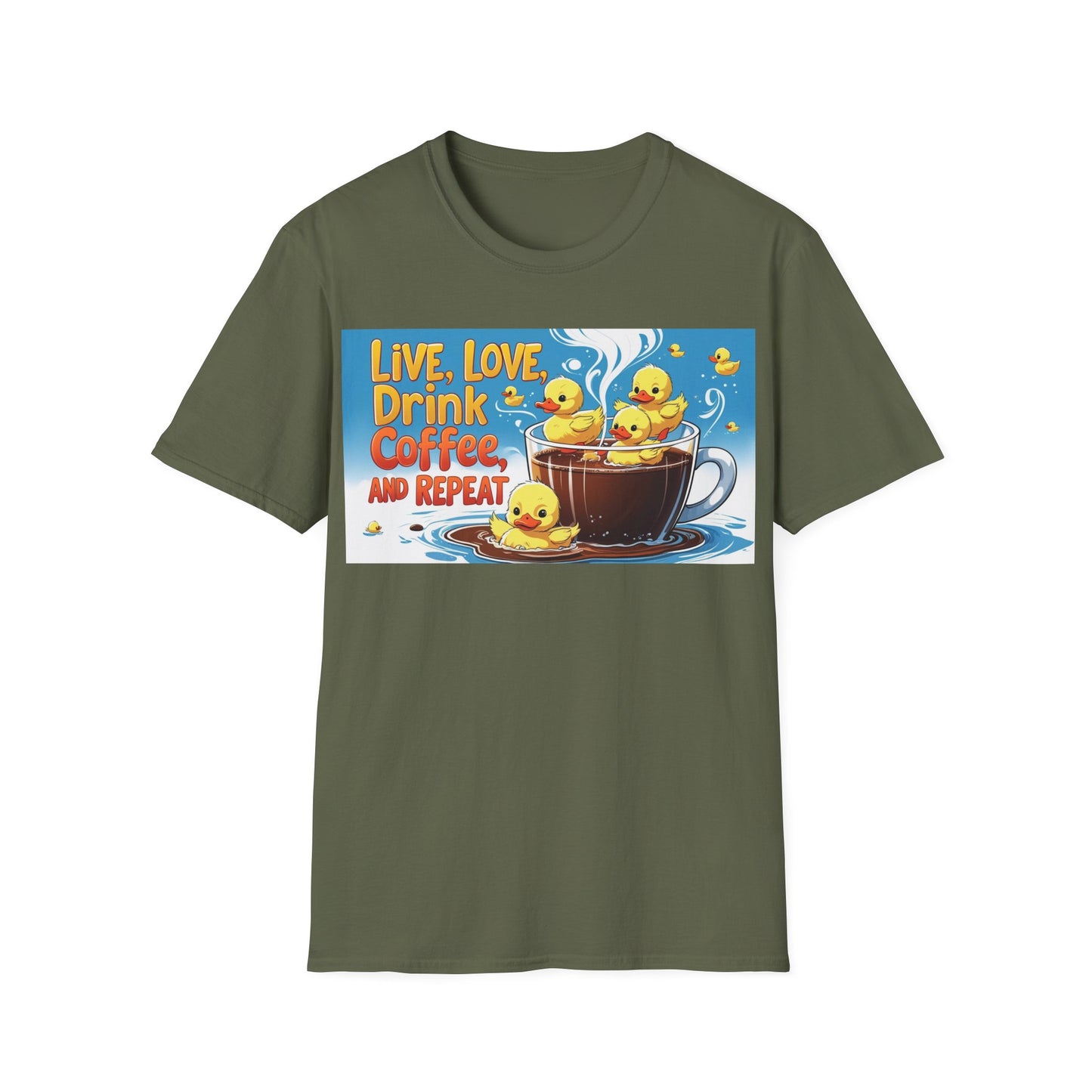 Cute Coffee Lover T-Shirt, Fun Gift for Coffee Enthusiasts, Perfect for Birthdays, Casual Wear, Summer Outings, Family Gatherings