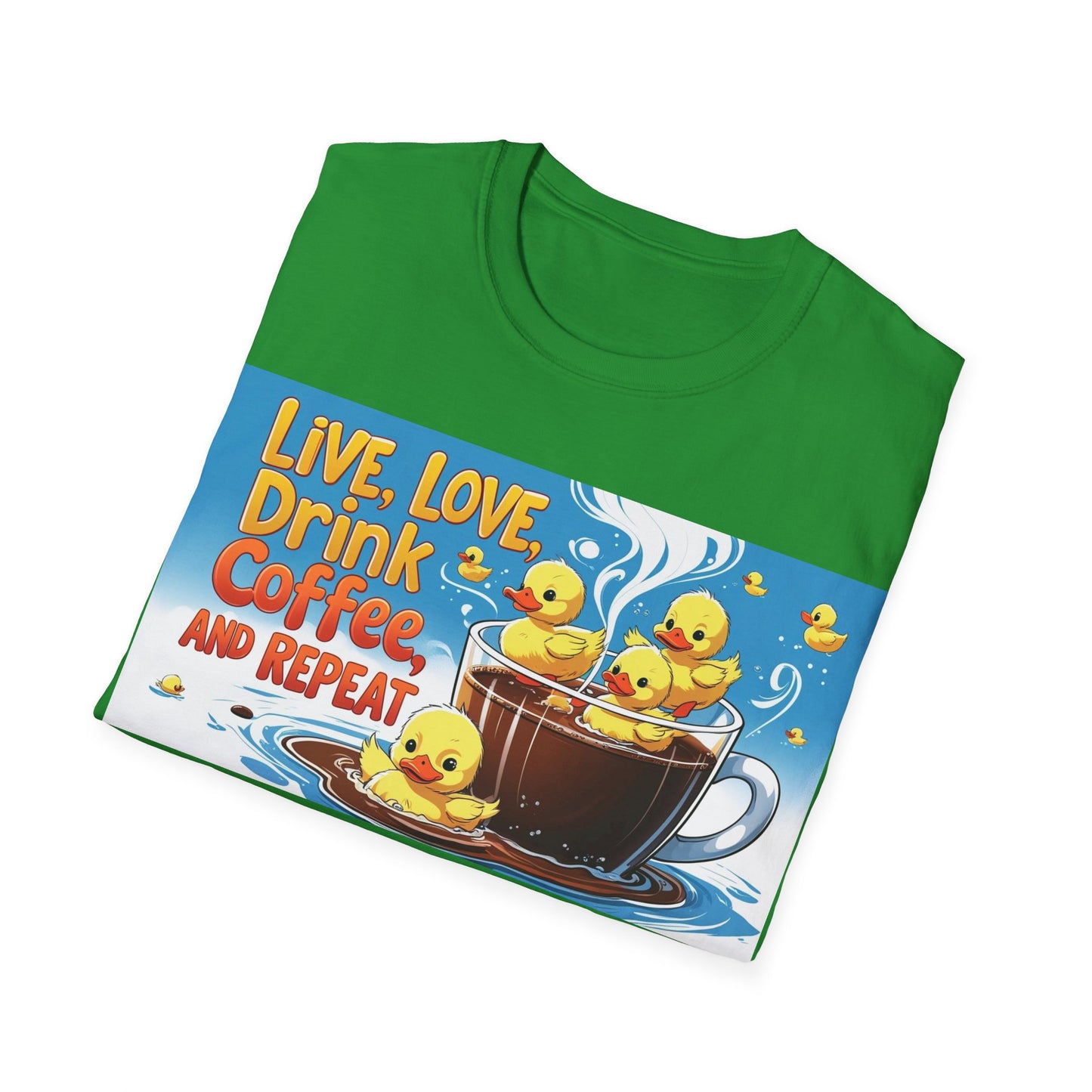 Cute Coffee Lover T-Shirt, Fun Gift for Coffee Enthusiasts, Perfect for Birthdays, Casual Wear, Summer Outings, Family Gatherings