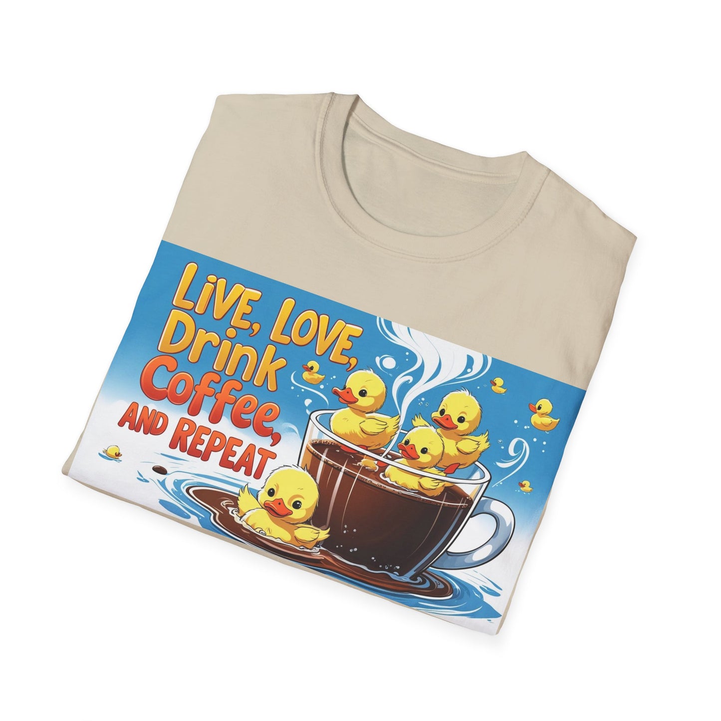 Cute Coffee Lover T-Shirt, Fun Gift for Coffee Enthusiasts, Perfect for Birthdays, Casual Wear, Summer Outings, Family Gatherings