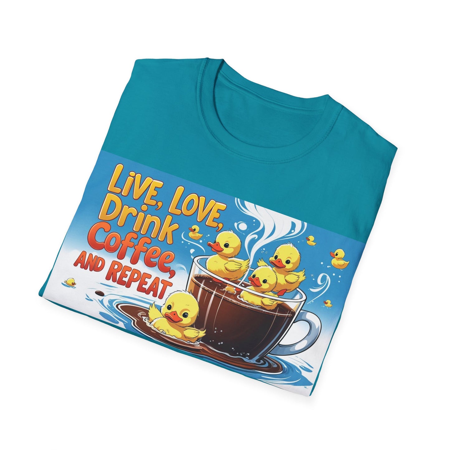 Cute Coffee Lover T-Shirt, Fun Gift for Coffee Enthusiasts, Perfect for Birthdays, Casual Wear, Summer Outings, Family Gatherings