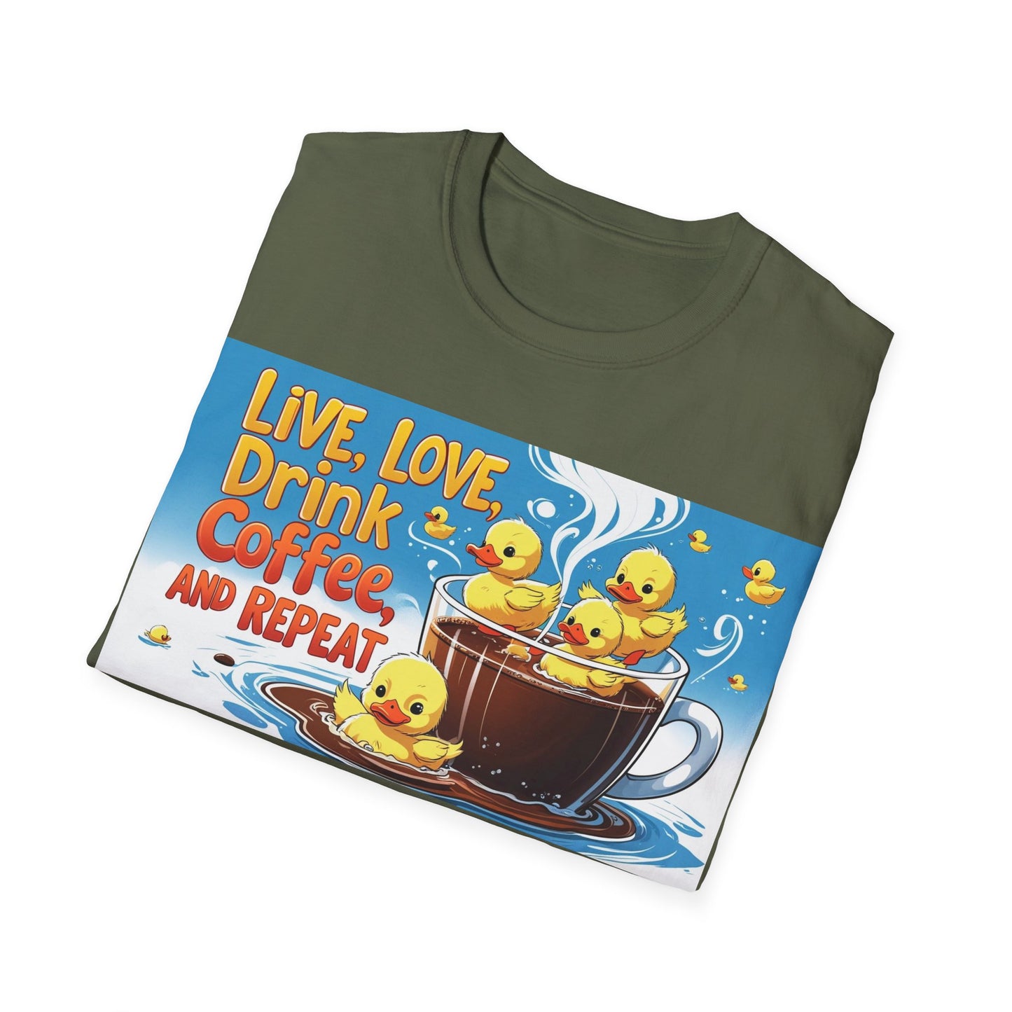 Cute Coffee Lover T-Shirt, Fun Gift for Coffee Enthusiasts, Perfect for Birthdays, Casual Wear, Summer Outings, Family Gatherings