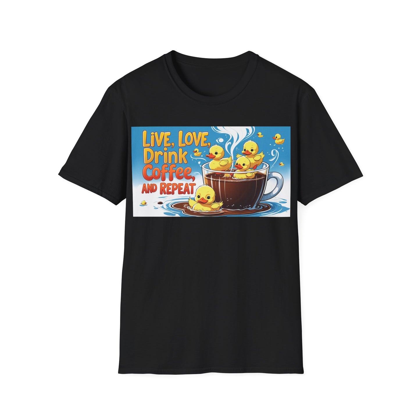 Cute Coffee Lover T-Shirt, Fun Gift for Coffee Enthusiasts, Perfect for Birthdays, Casual Wear, Summer Outings, Family Gatherings