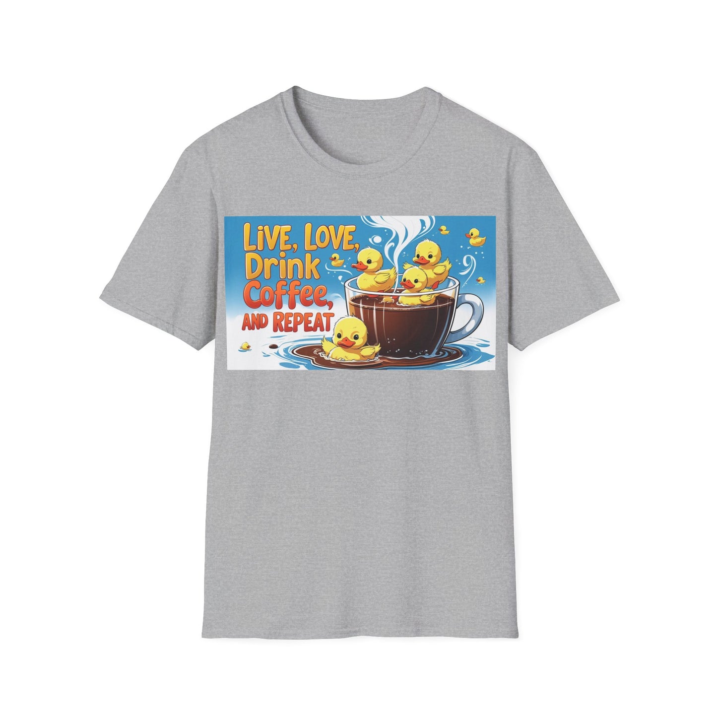 Cute Coffee Lover T-Shirt, Fun Gift for Coffee Enthusiasts, Perfect for Birthdays, Casual Wear, Summer Outings, Family Gatherings
