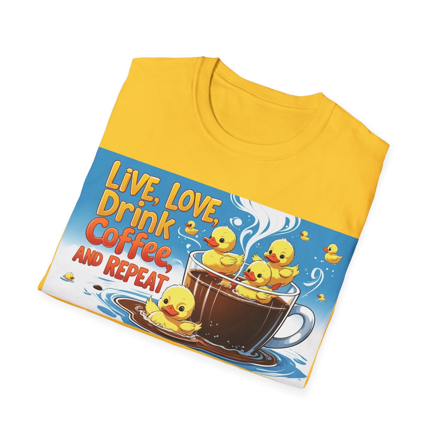 Cute Coffee Lover T-Shirt, Fun Gift for Coffee Enthusiasts, Perfect for Birthdays, Casual Wear, Summer Outings, Family Gatherings