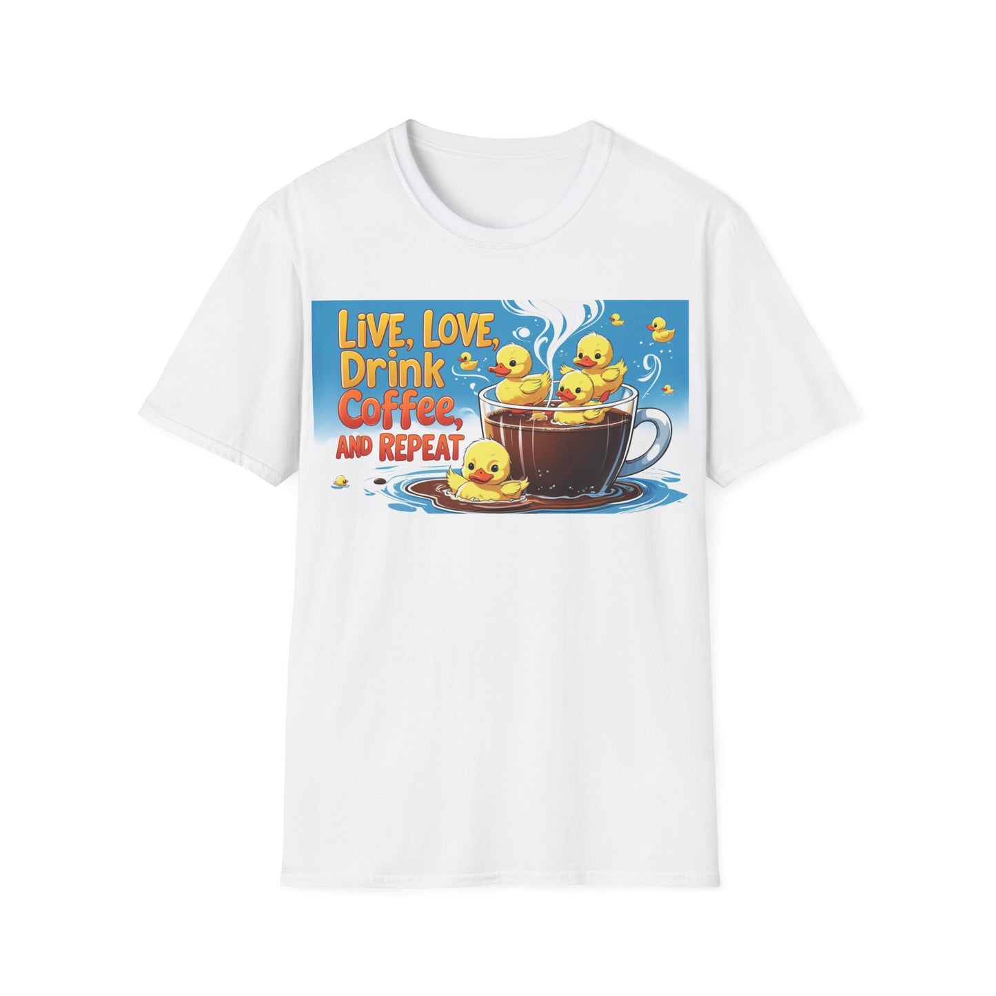 Cute Coffee Lover T-Shirt, Fun Gift for Coffee Enthusiasts, Perfect for Birthdays, Casual Wear, Summer Outings, Family Gatherings