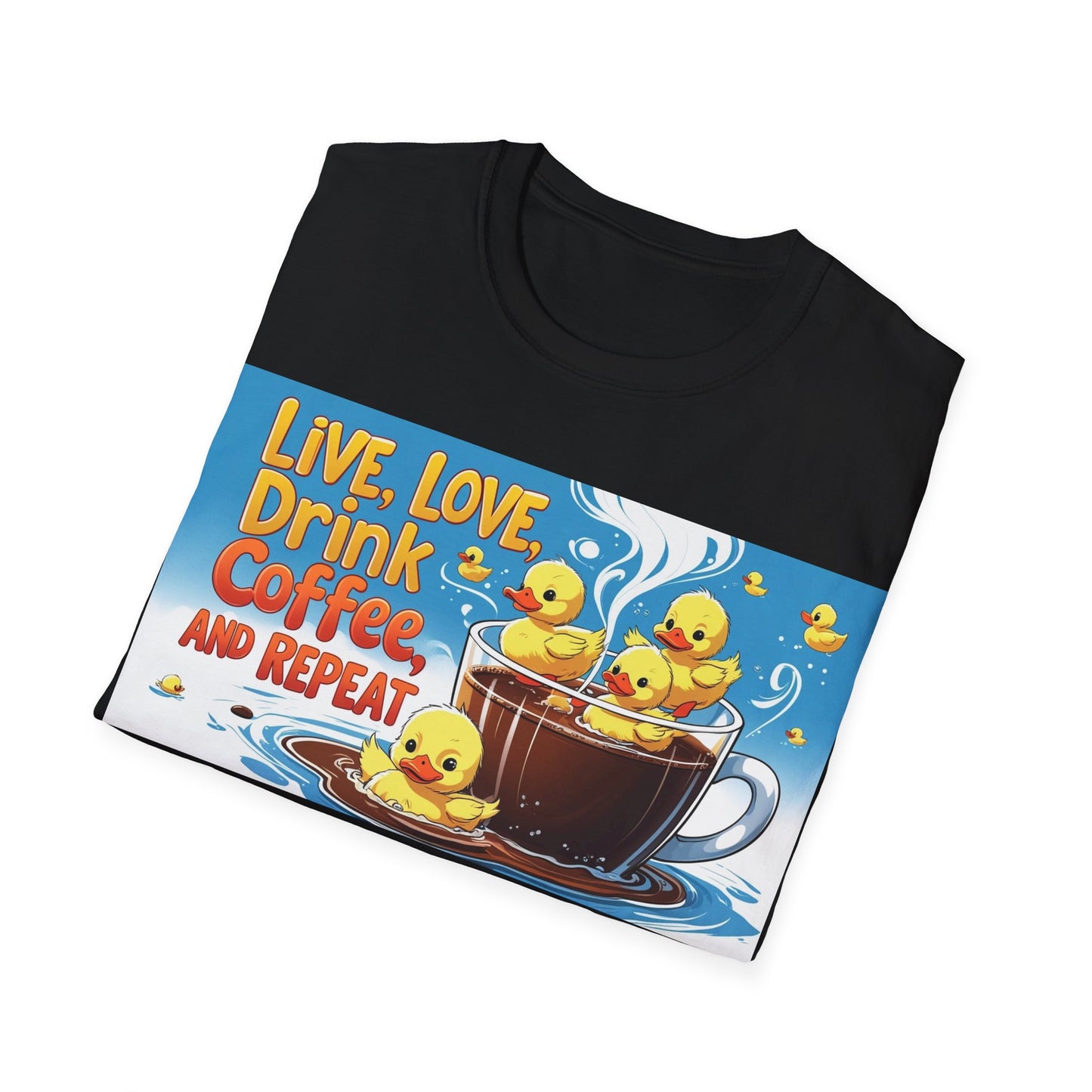 Cute Coffee Lover T-Shirt, Fun Gift for Coffee Enthusiasts, Perfect for Birthdays, Casual Wear, Summer Outings, Family Gatherings