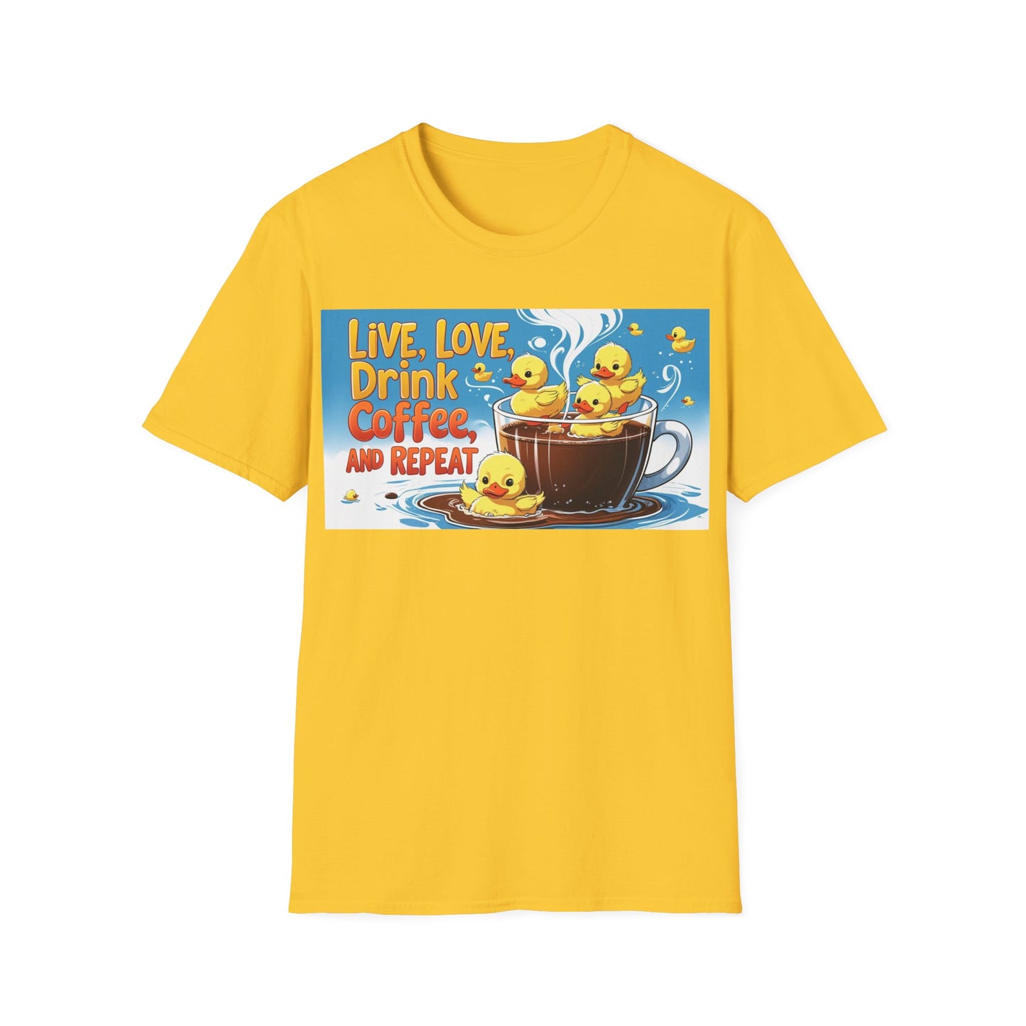 Cute Coffee Lover T-Shirt, Fun Gift for Coffee Enthusiasts, Perfect for Birthdays, Casual Wear, Summer Outings, Family Gatherings