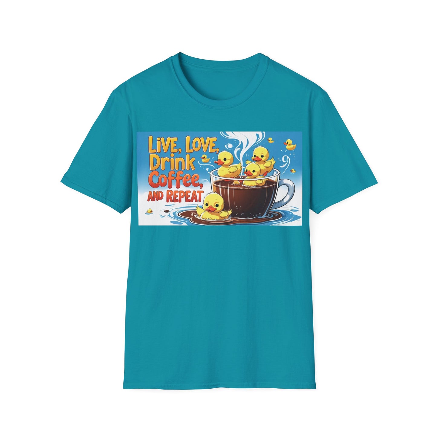 Cute Coffee Lover T-Shirt, Fun Gift for Coffee Enthusiasts, Perfect for Birthdays, Casual Wear, Summer Outings, Family Gatherings