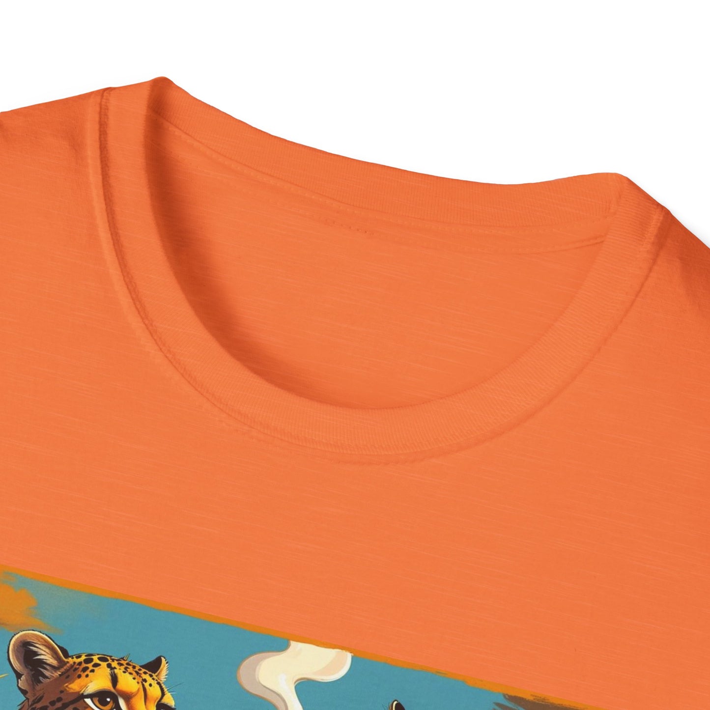 Cheetah Coffee Lover T-Shirt - Fun Animal Graphic Tee, Gift for Coffee Enthusiasts, Unisex Casual Wear, Birthday Gift, Cheetah Lover Shirt