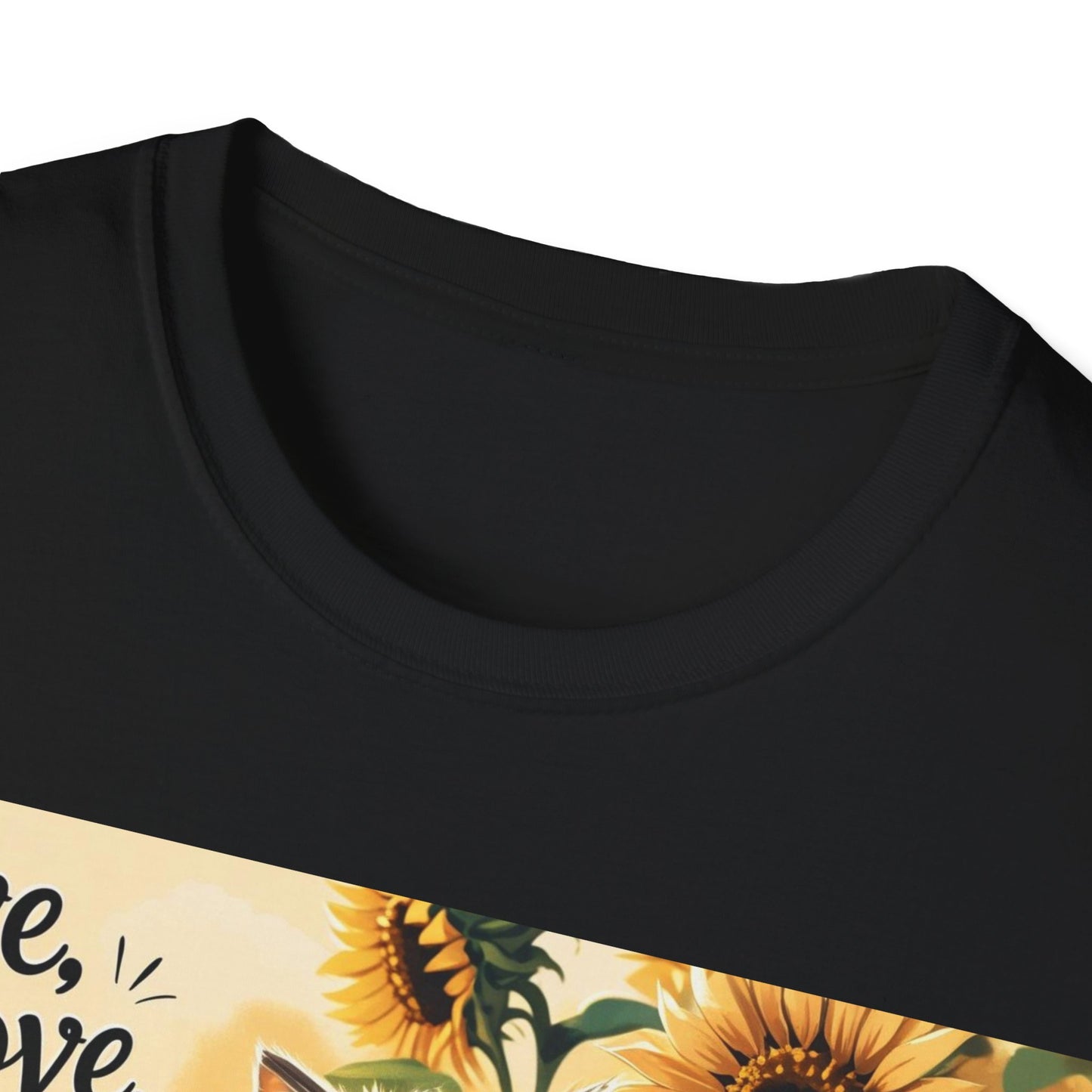 Cute Cat Coffee Lover T-Shirt, Live Love Drink Coffee Shirt, Pet Lover Tee, Gift for Cat Moms, Vintage Style Coffee T-Shirt