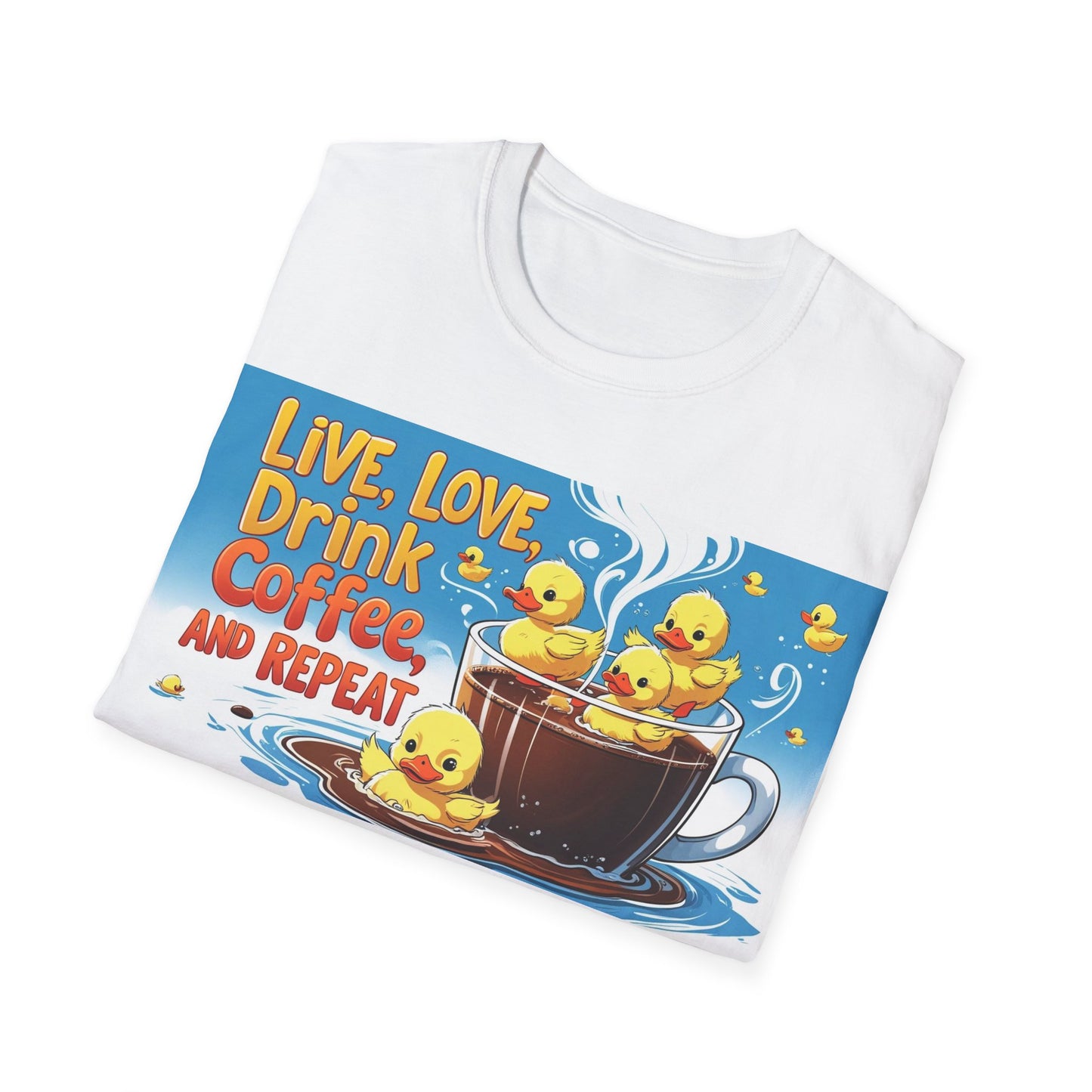 Cute Coffee Lover T-Shirt, Fun Gift for Coffee Enthusiasts, Perfect for Birthdays, Casual Wear, Summer Outings, Family Gatherings