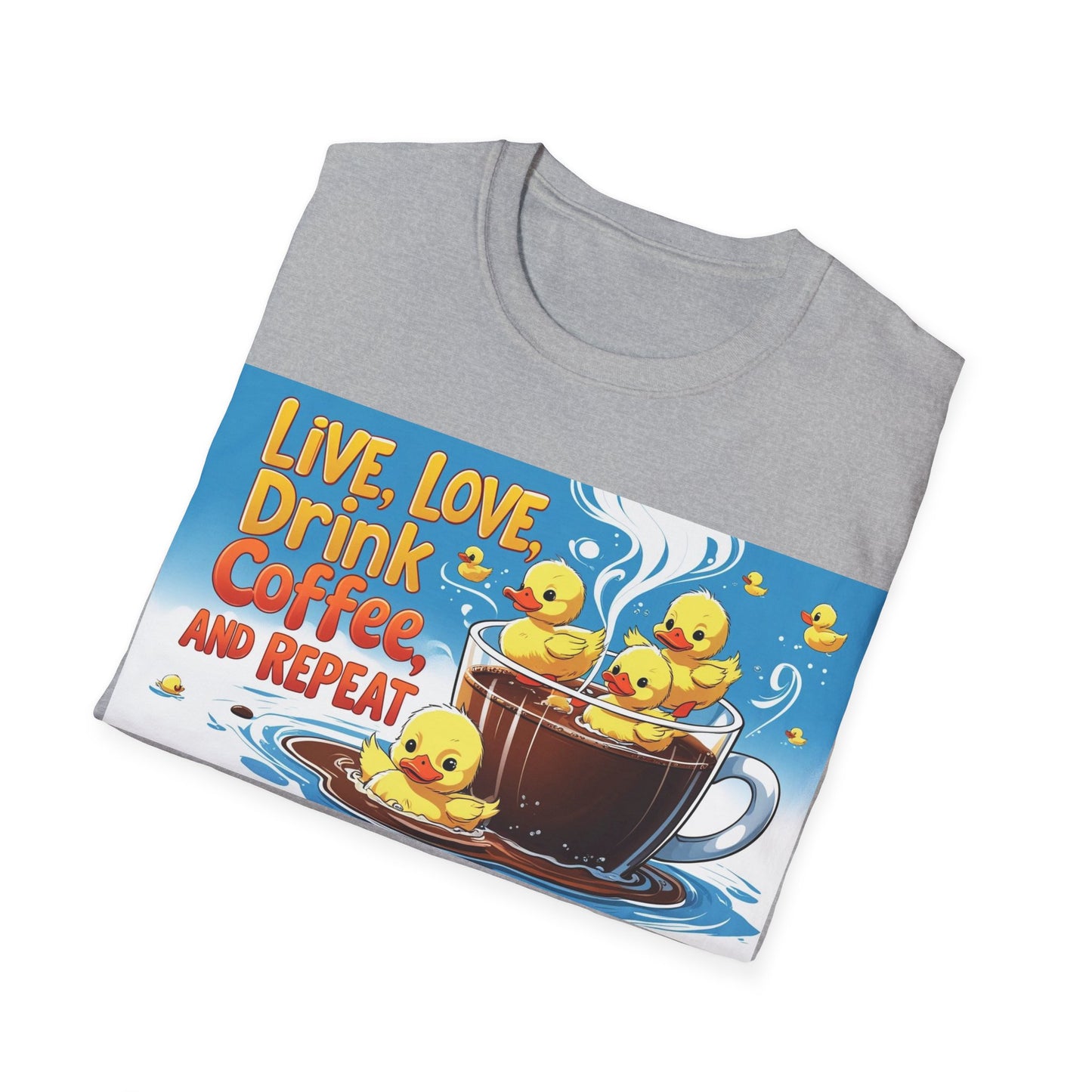 Cute Coffee Lover T-Shirt, Fun Gift for Coffee Enthusiasts, Perfect for Birthdays, Casual Wear, Summer Outings, Family Gatherings