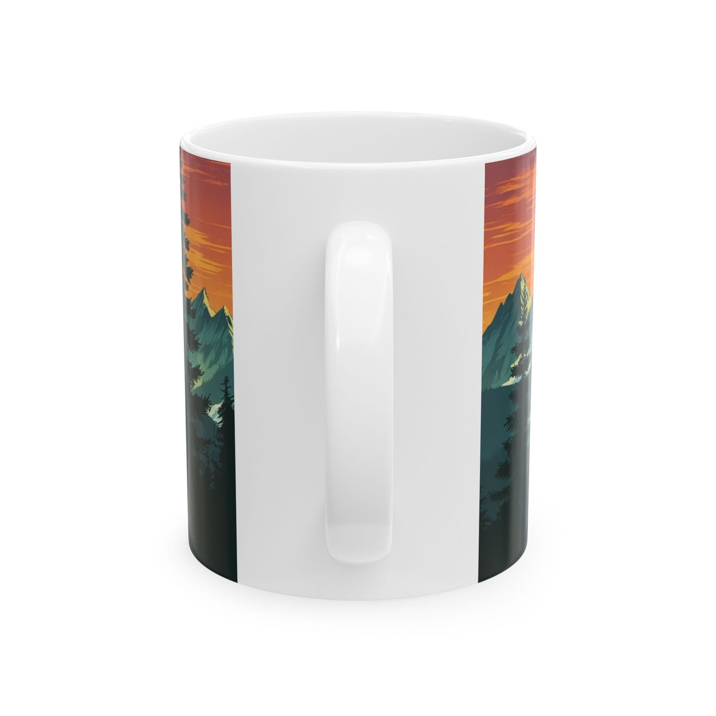 Adventure-Themed Ceramic Mug for Coffee Lovers, Great Gift for Friends, Nature Enthusiasts, Hiking Buddies, Camping Supplies