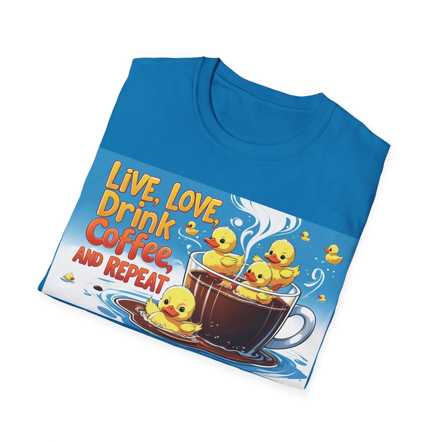 Cute Coffee Lover T-Shirt, Fun Gift for Coffee Enthusiasts, Perfect for Birthdays, Casual Wear, Summer Outings, Family Gatherings