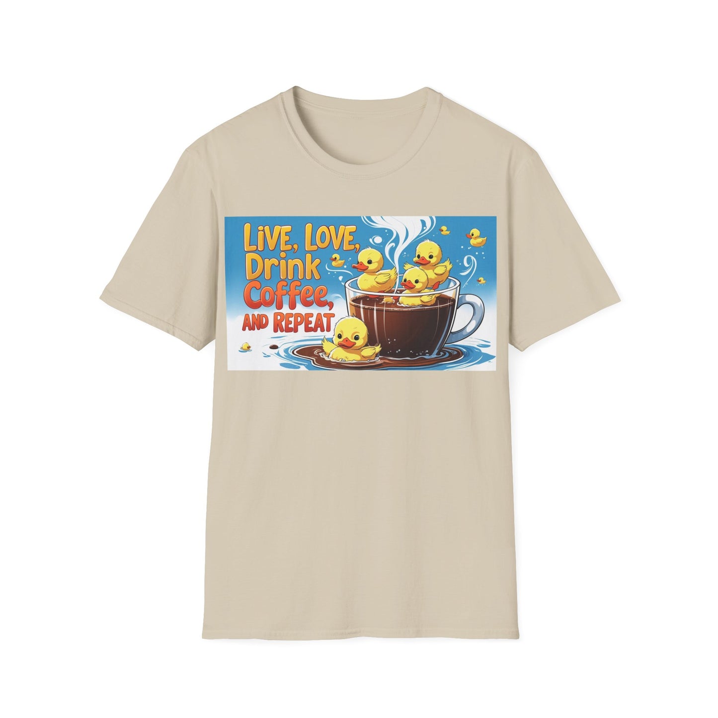 Cute Coffee Lover T-Shirt, Fun Gift for Coffee Enthusiasts, Perfect for Birthdays, Casual Wear, Summer Outings, Family Gatherings