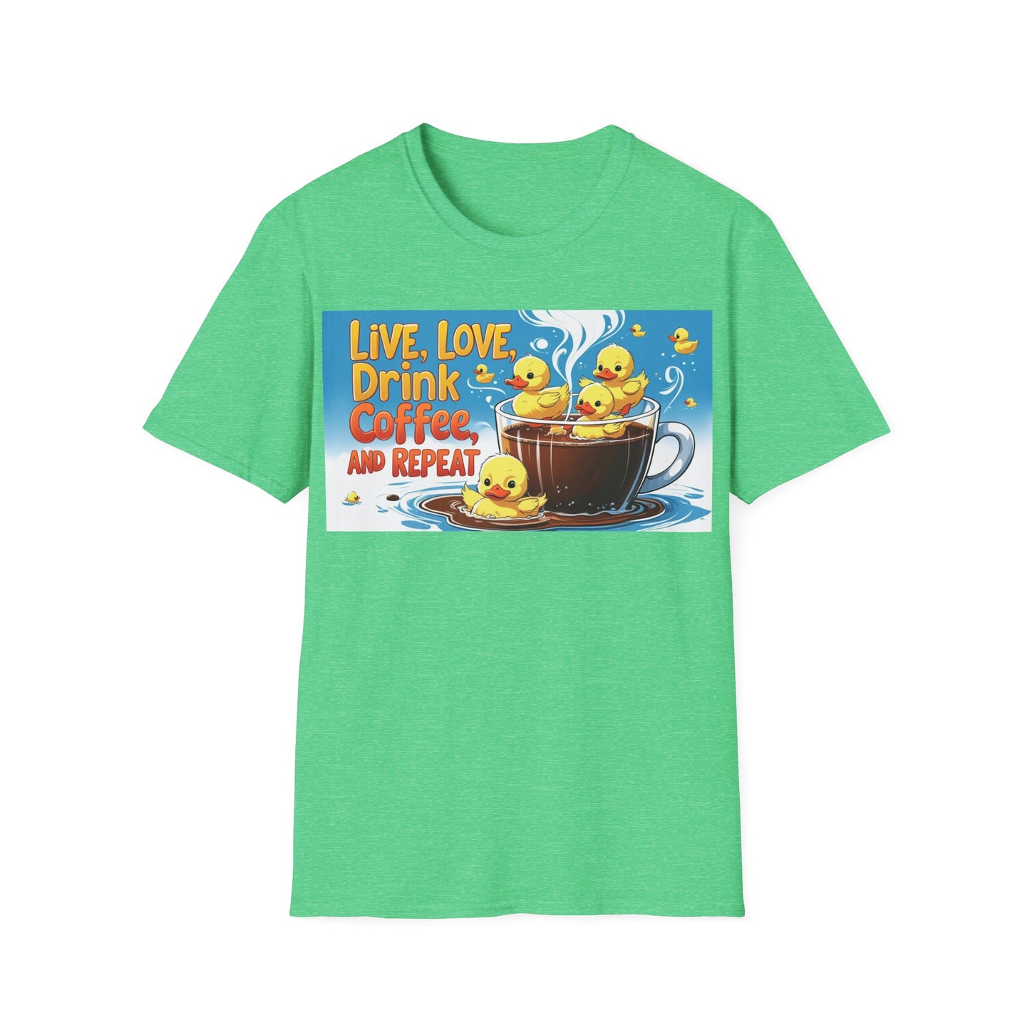 Cute Coffee Lover T-Shirt, Fun Gift for Coffee Enthusiasts, Perfect for Birthdays, Casual Wear, Summer Outings, Family Gatherings