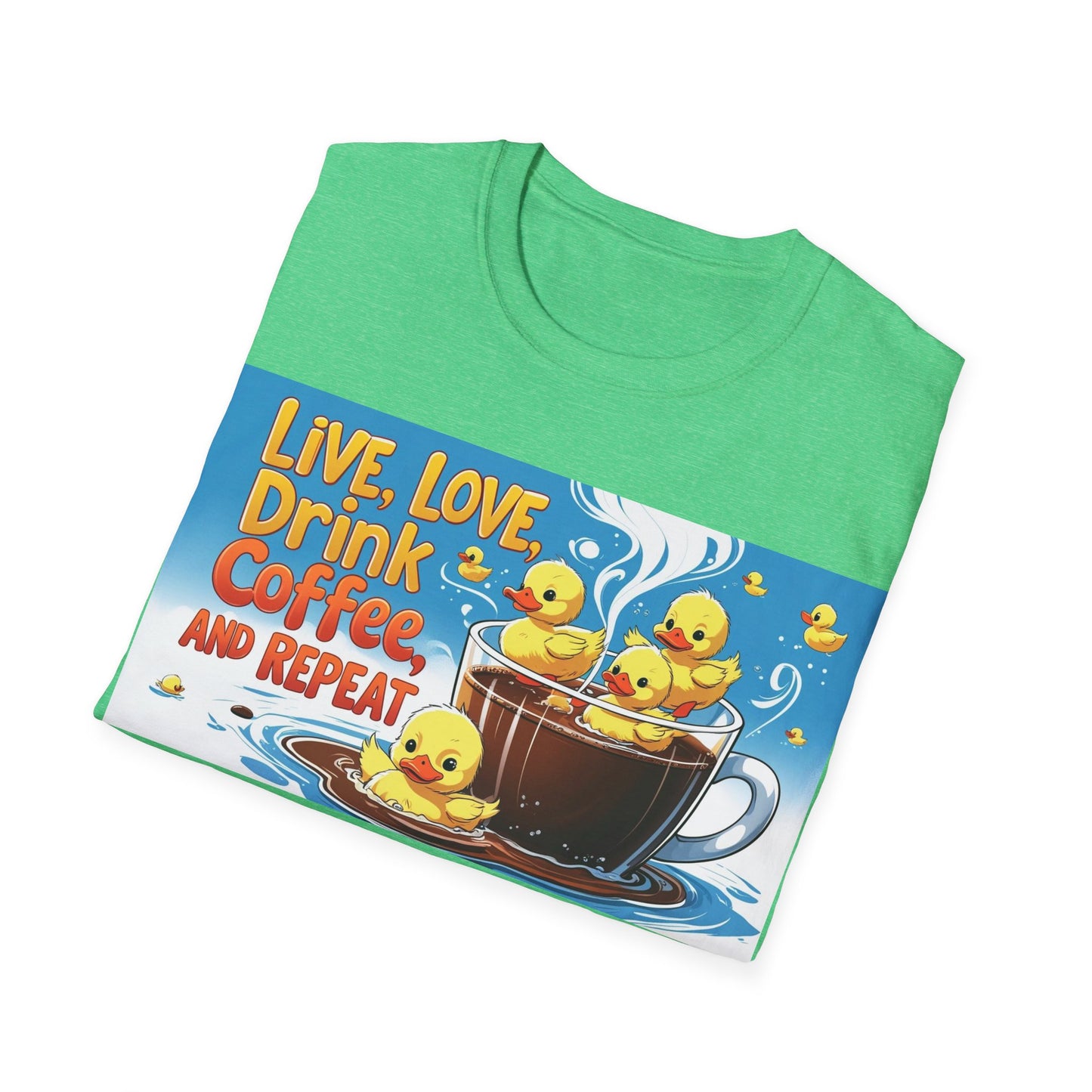 Cute Coffee Lover T-Shirt, Fun Gift for Coffee Enthusiasts, Perfect for Birthdays, Casual Wear, Summer Outings, Family Gatherings