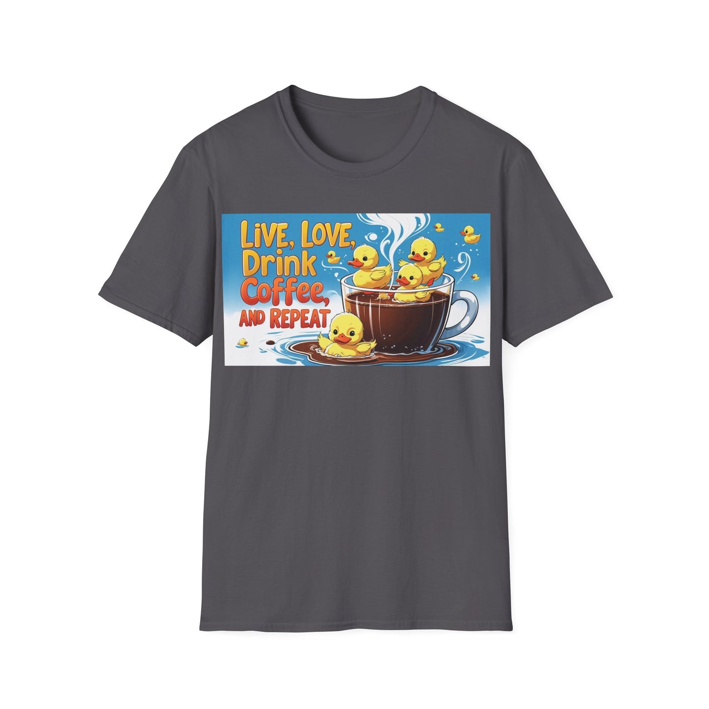 Cute Coffee Lover T-Shirt, Fun Gift for Coffee Enthusiasts, Perfect for Birthdays, Casual Wear, Summer Outings, Family Gatherings